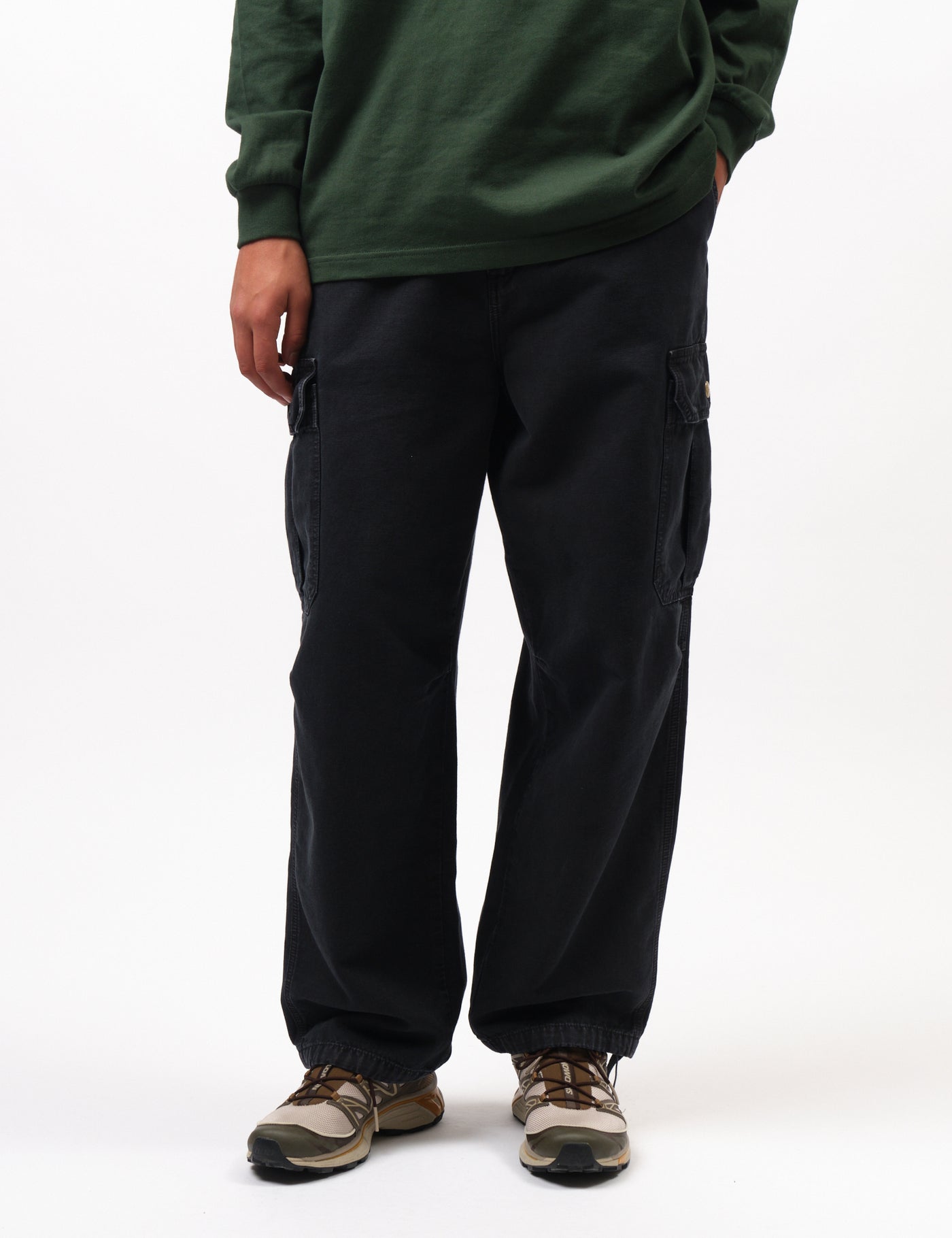 さらに100円引き◆CARHARTT◆STANTON CARGO PANT HUBBARD Carhartt WIP Stanton Cargo Pant (Hubbard Canvas) Black