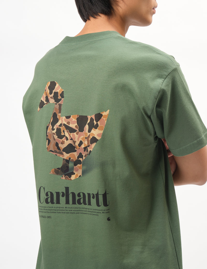 Carhartt WIP Fold Duck T-Shirt (Loose) - Duck Green | Urban