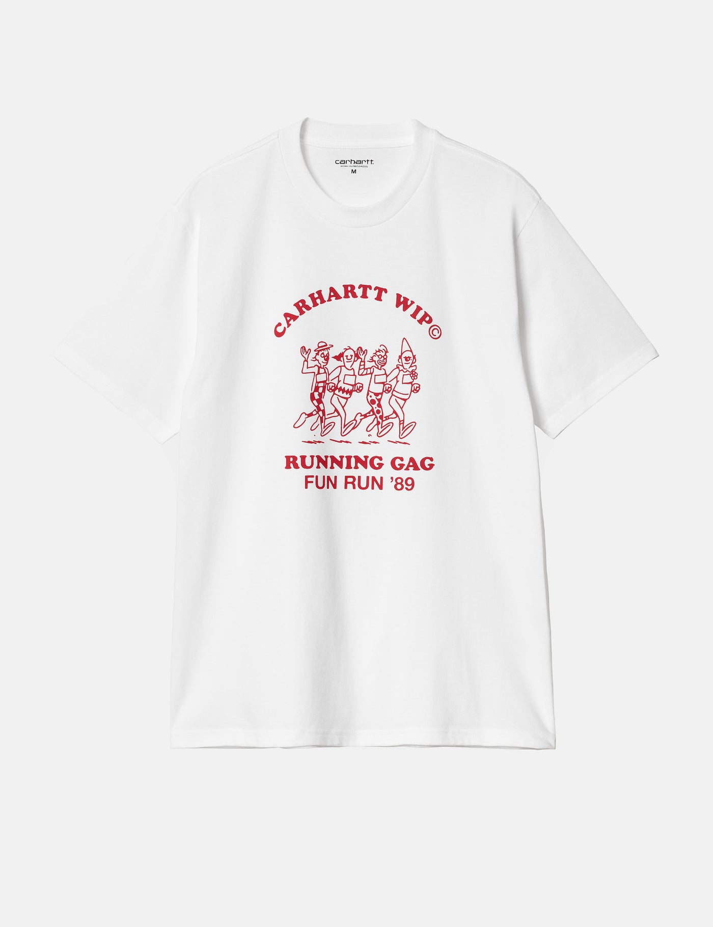 Carhartt WIP Fun Run T-Shirt (Regular) - White/Red | Urban