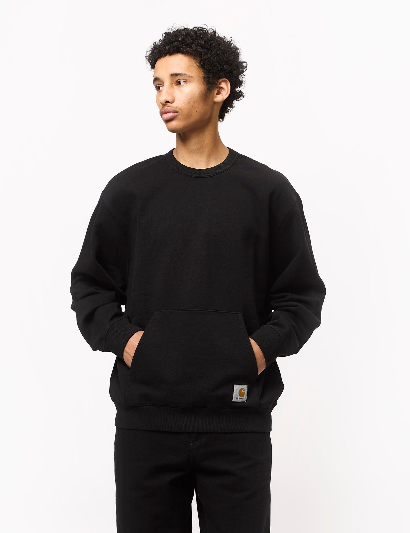【Carhartt】 ★ CLIPSE / WIP SWEATSHIRT ★ LOOSE BALLOON FIT CLIPSE x WIP Sweatshirt | Black / White – Page CLIPSE x WIP
