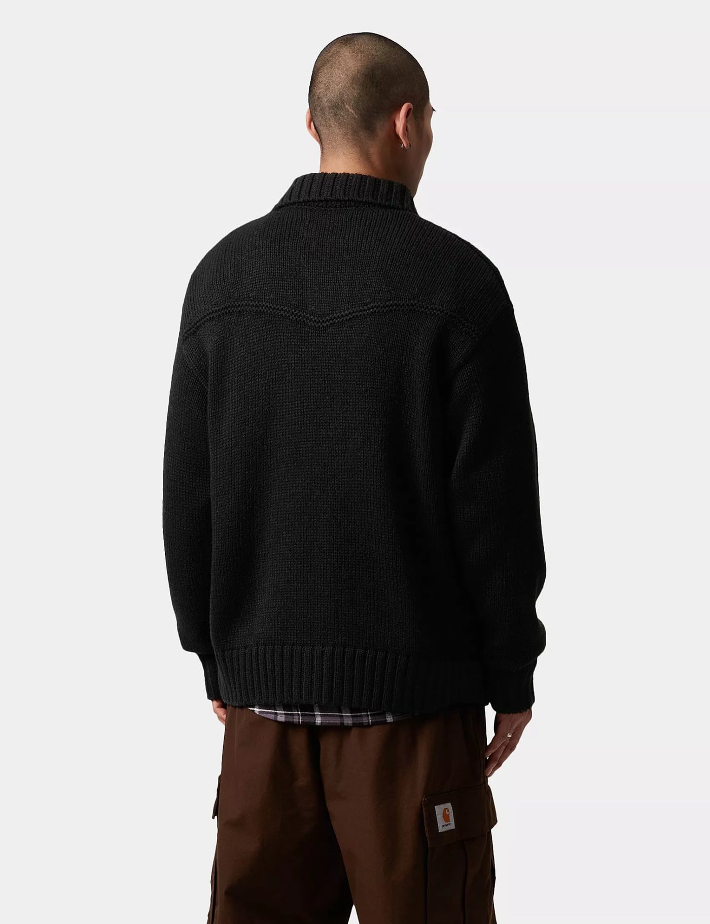 Carhartt WIP Santa Fe Cardigan - Black | Urban Excess. – URBAN EXCESS