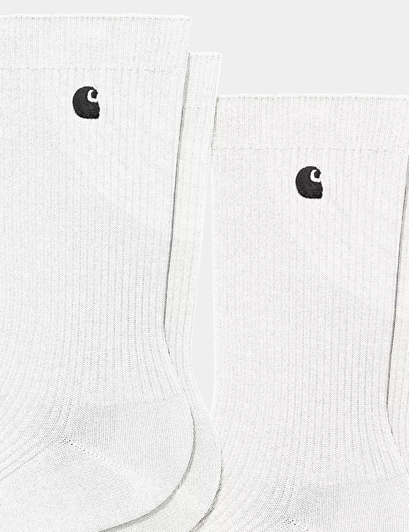 Carhartt WIP Madison Pack Socks (2 Pack) - White
