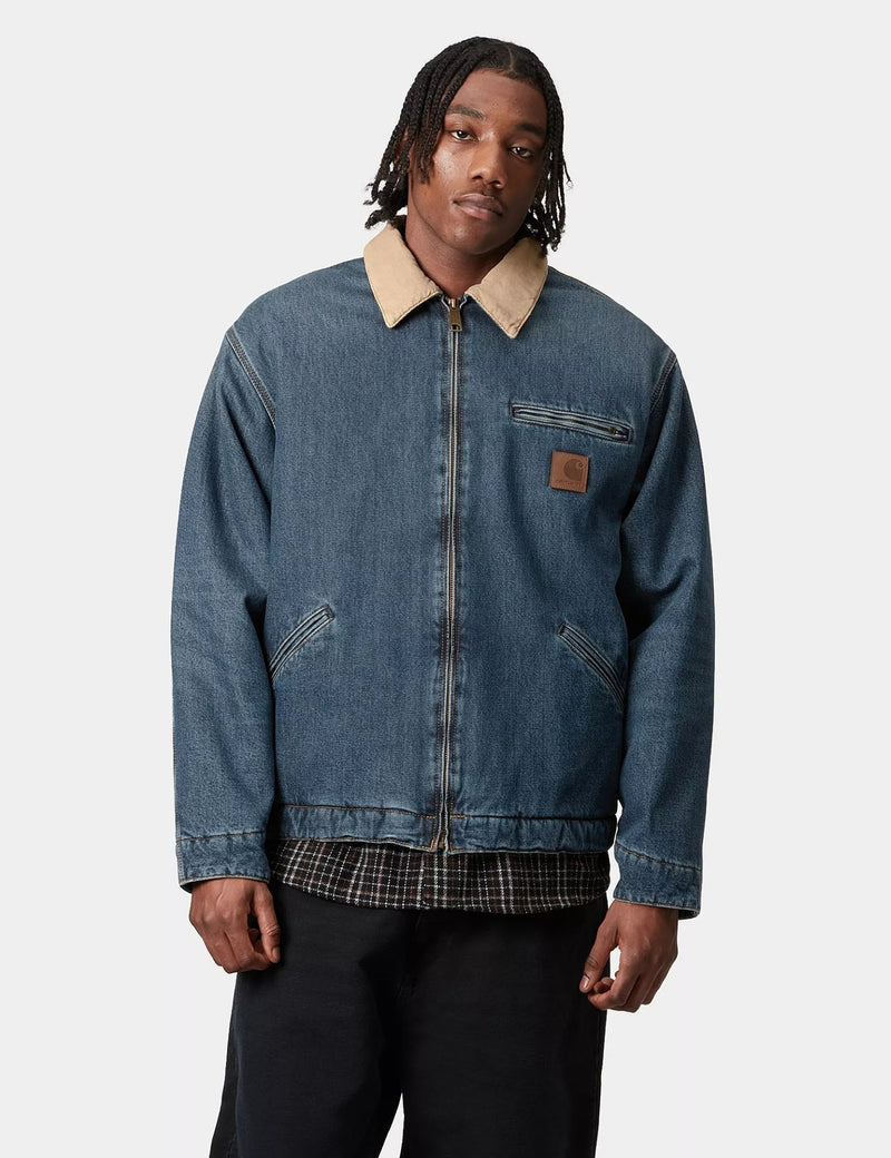 Carhartt WIP OG Detroit Jacket (Worn Used Wash) - Blue