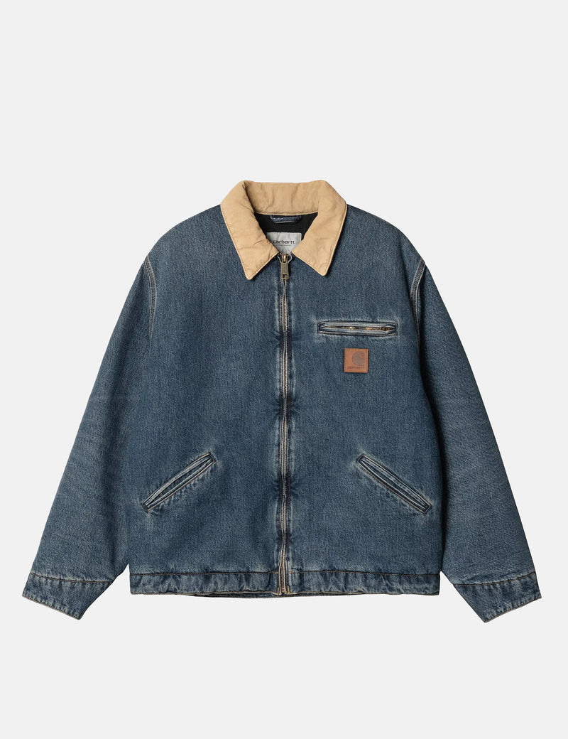 Carhartt WIP OG Detroit Jacket (Worn Used Wash) - Blue