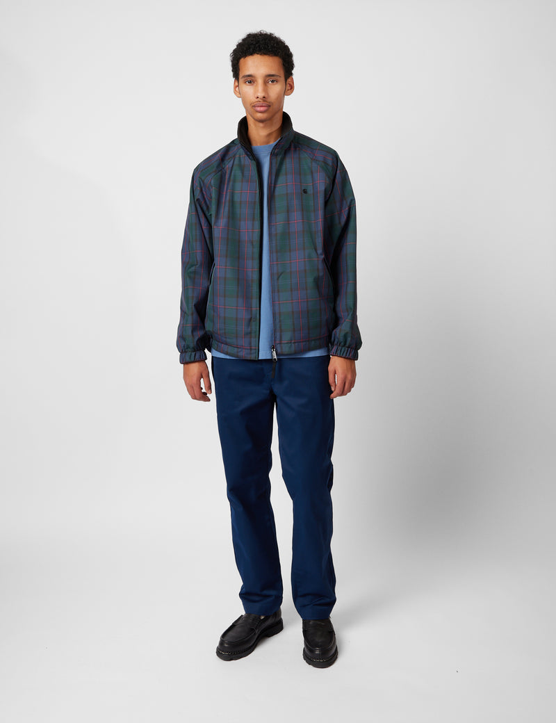 Carhartt WIP Reversible Planer Check Jacket - Air Force Blue