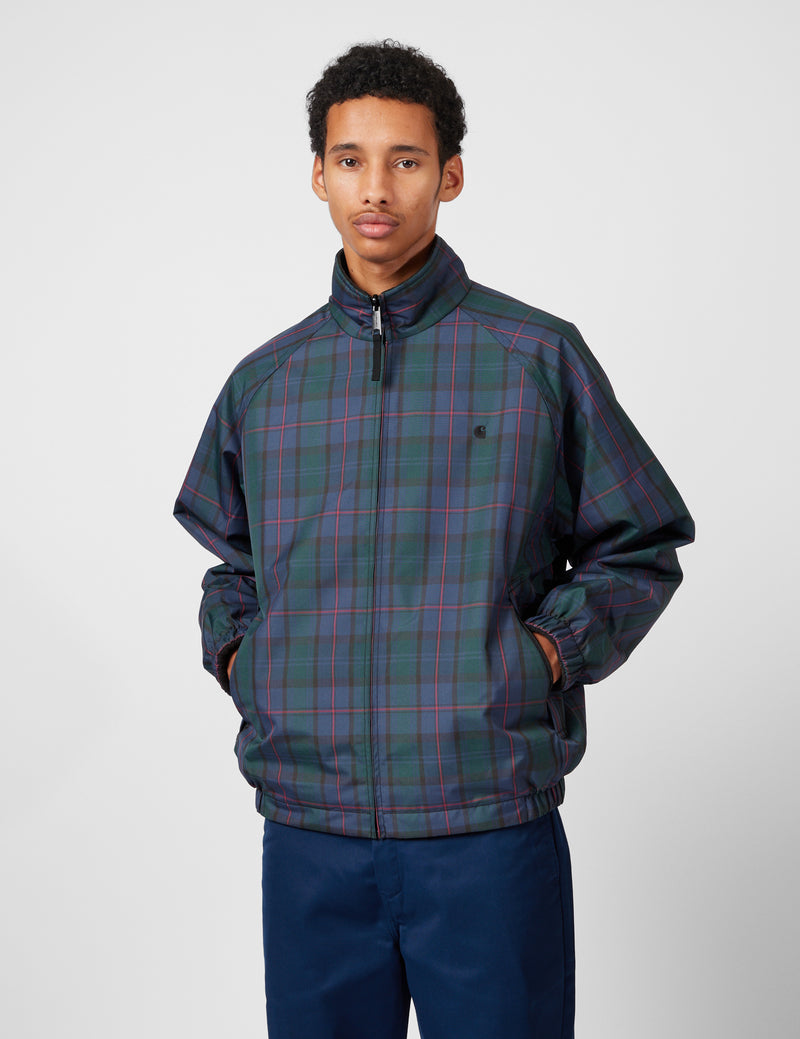 Carhartt WIP Reversible Planer Check Jacket - Air Force Blue