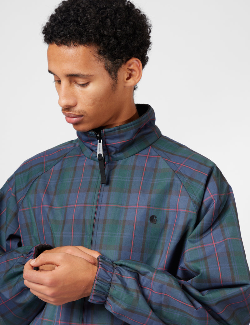 Carhartt WIP Reversible Planer Check Jacket - Air Force Blue