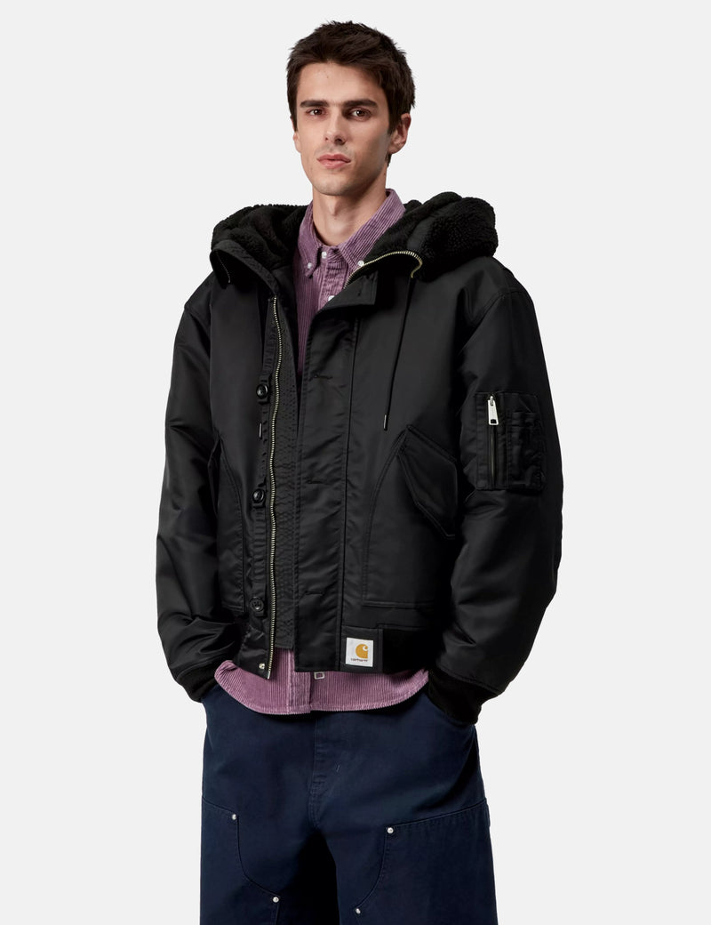 Carhartt WIP HD Oltera Bomber Jacket - Black/Black
