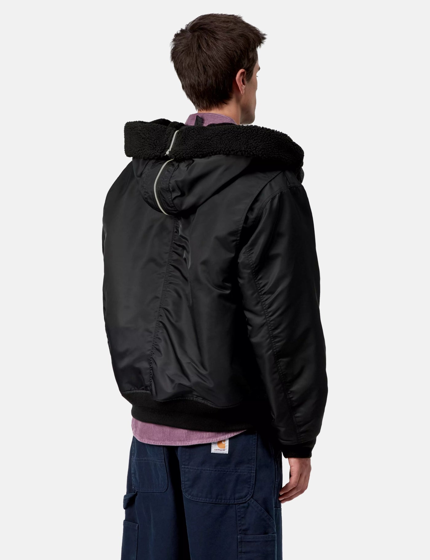 Carhartt WIP HD Oltera Bomber Jacket - Black/Black | Urban Excess