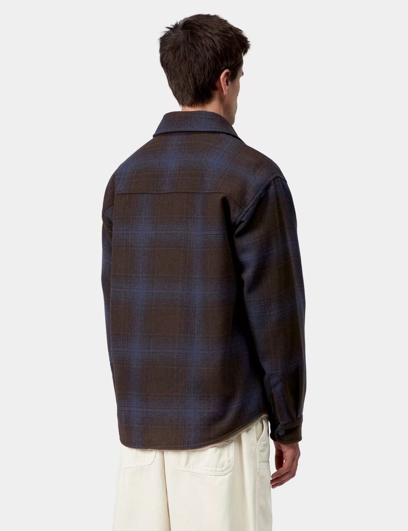 Carhartt WIP Brennan Check Shirt Jacket - Palisander Brown