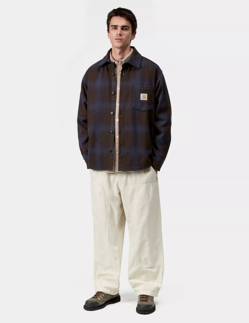 Carhartt WIP Brennan Check Shirt Jacket - Palisander Brown