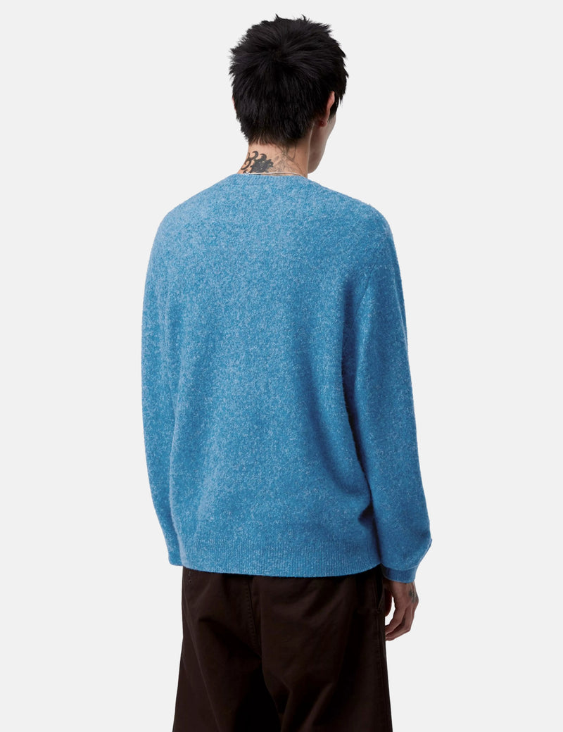 Carhartt WIP Curtis Sweater - Tangled Angelite Blue