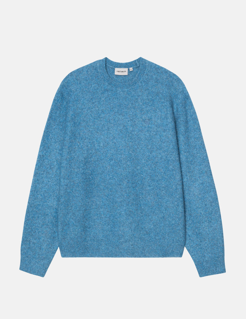 Carhartt WIP Curtis Sweater - Tangled Angelite Blue