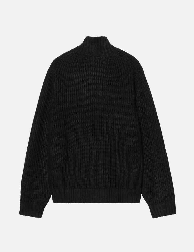 Carhartt WIP Detroit Half Zip Sweater - Black