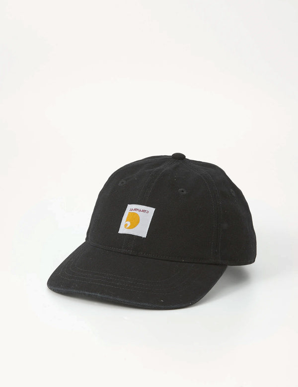 Carhartt WIP Selby Canvas Cap - Black Stone Washed