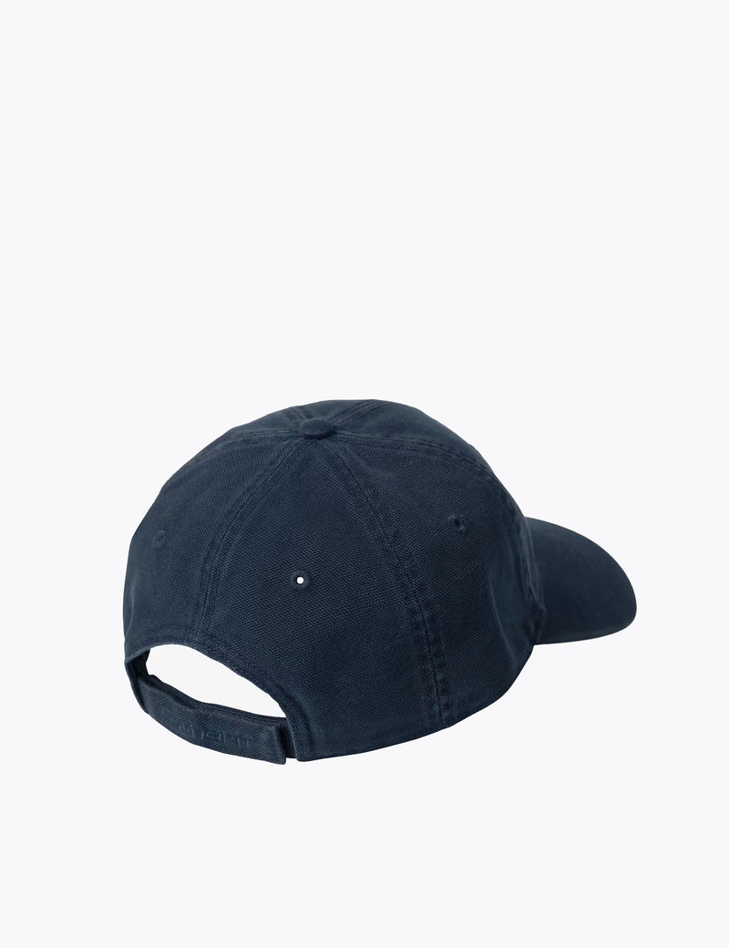 Carhartt WIP Selby Canvas Cap - Deep Night Navy Stone Washed