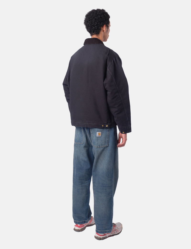 Carhartt WIP OG Detroit Jacket - Black/Black Stone Canvas