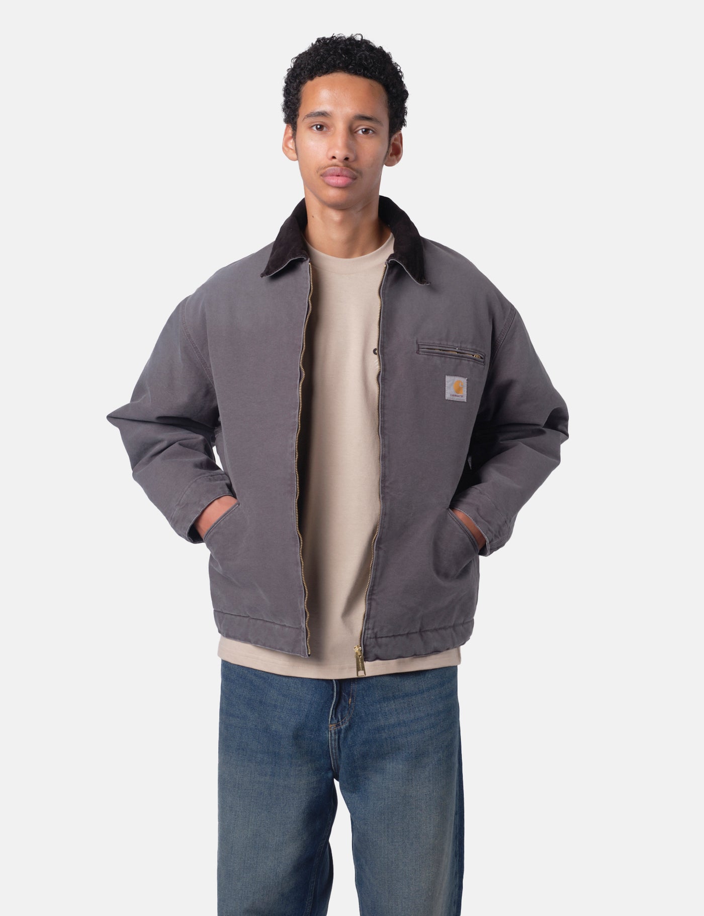 Carhartt WIP OG Detroit Jacket - Graphite/Black | Urban Excess