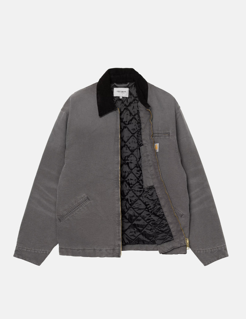 Carhartt WIP OG Detroit Jacket - Graphite/Black Stone Canvas