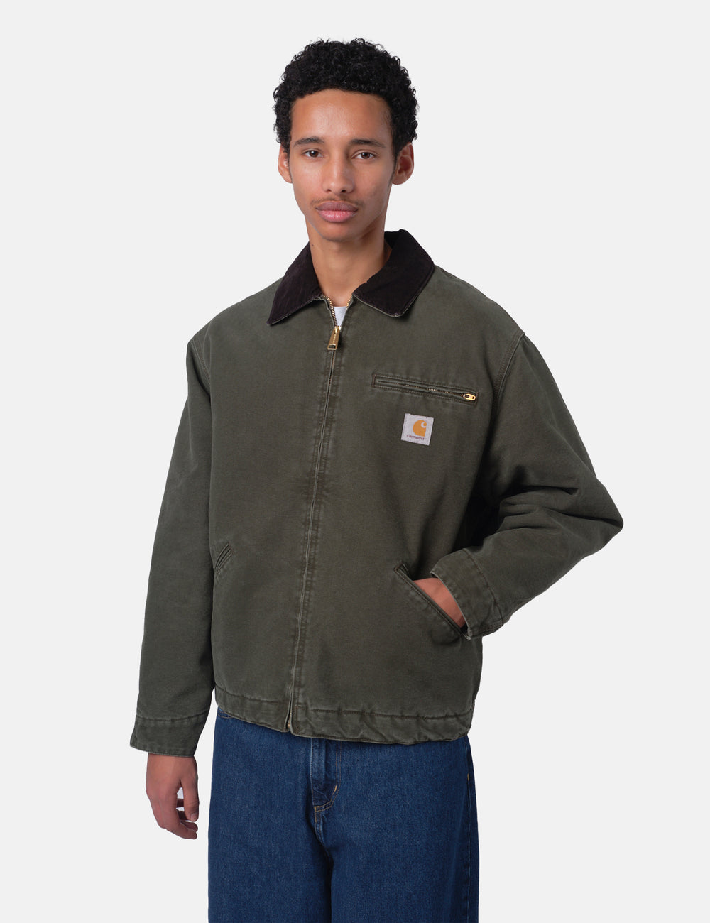 美品　完売CARHARTT WIP OG Detroit Jacket 2025 Carhartt WIP OG Detroit Unisex Work Jacket Brown I035614