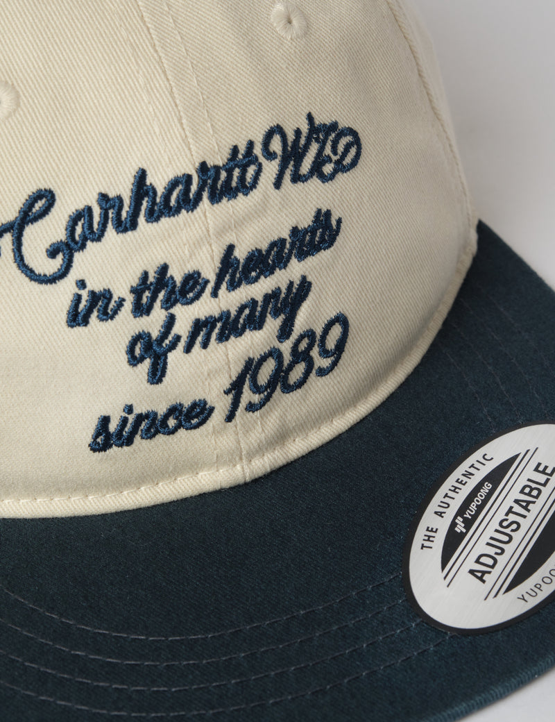 Carhartt WIP Alston Cap - Natural/Deep Lagoon