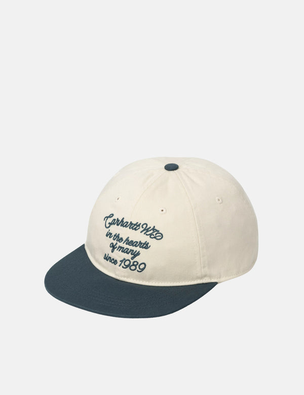Carhartt WIP Alston Cap - Natural/Deep Lagoon