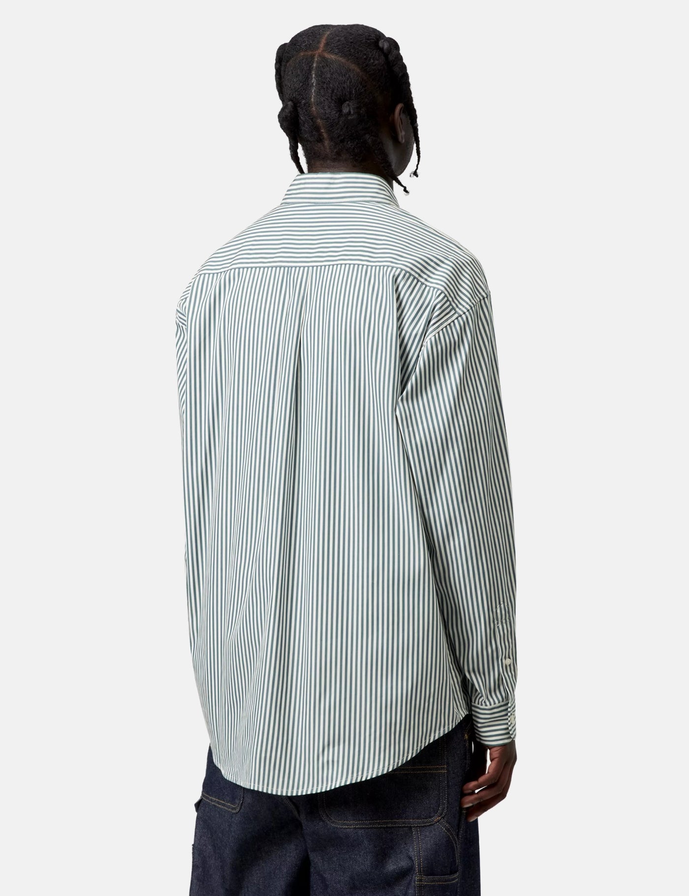 Carhartt WIP Daldry Stripe Shirt - Office Blue/Wax | Article