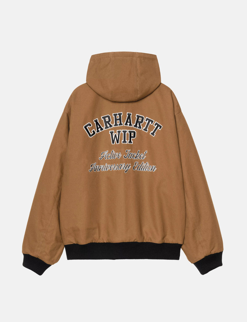 Carhartt WIP 50 Years Anniversary OG Active Jacket Leather - Black/Hamilton Brown