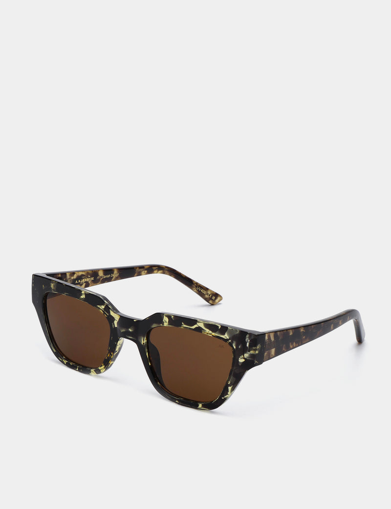 A. Kjaerbede Kaws Sunglasses - Black/Yellow Tortoise