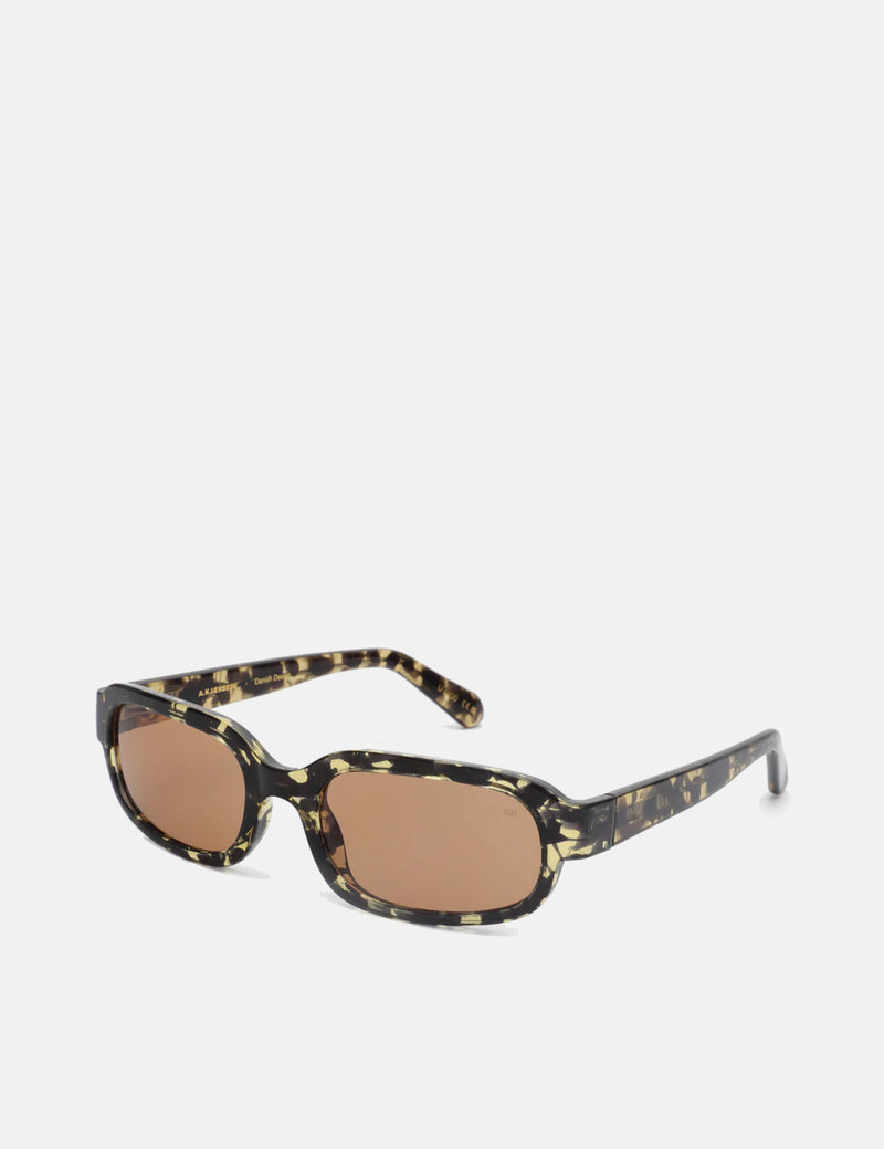 A.Kjaerbede Will Sunglasses - Black/Yellow Tortoise