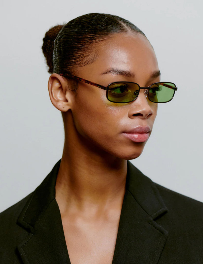 A.Kjaerbede Noah Sunglasses - Matte Gun Metal Havana