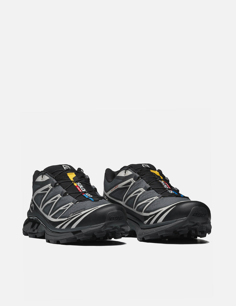 Womens Salomon XT-6 GTX GORE-TEX Trainers - Black/Ebony/Lunar Rock