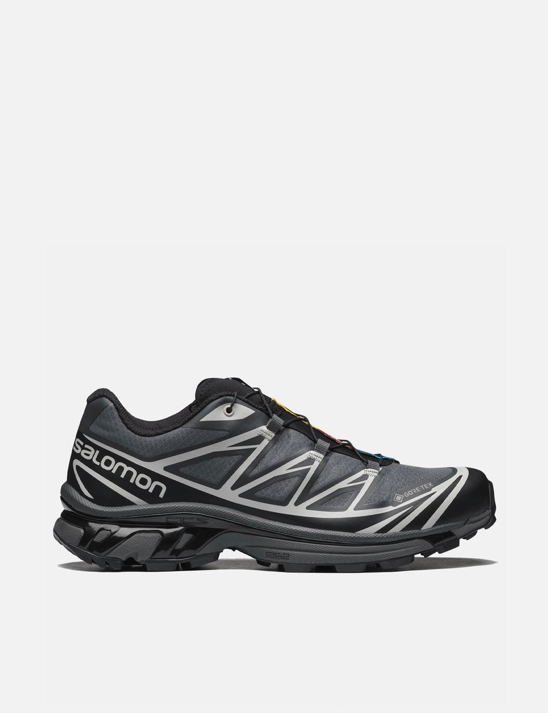 Womens Salomon XT-6 GTX GORE-TEX Trainers - Black/Ebony/Lunar Rock