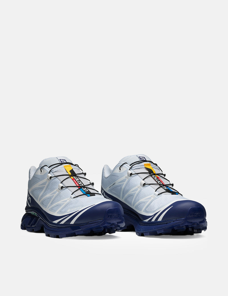 Salomon XT-6 GTX Trainers - Blue Print/Heather/White