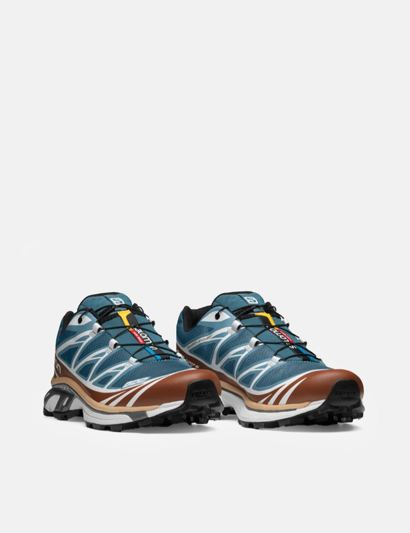 Salomon XT-6 Trainers - Aegean Blue/Tortoise Shell/Hazelnut