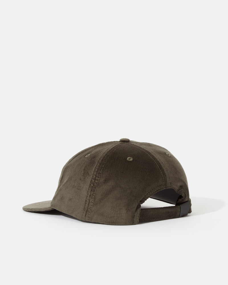 Parlez Ladsun Cord 6 Panel Cap - Khaki