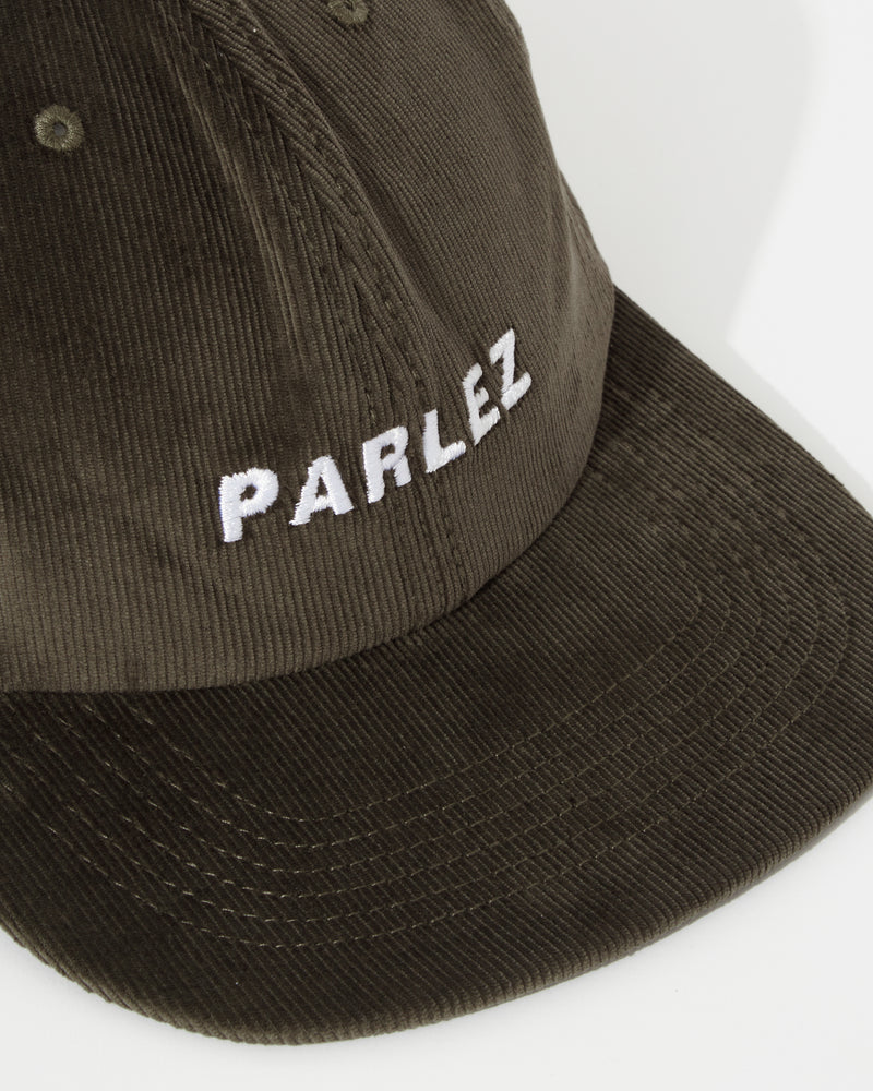 Parlez Ladsun Cord 6 Panel Cap - Khaki