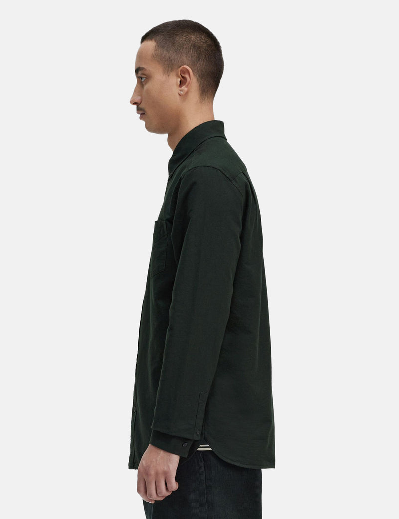 Fred Perry Oxford Shirt - Night Green