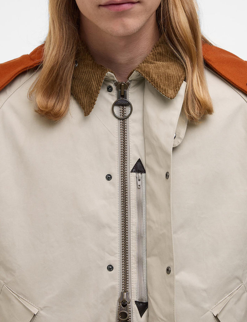 Barbour x Kaptain Sunshine Short Cruiser Casual Jacket - Clay