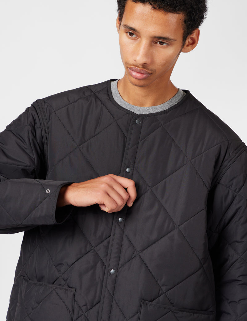 Barbour x Kaptain Sunshine Quilted Liner Jacket - Black