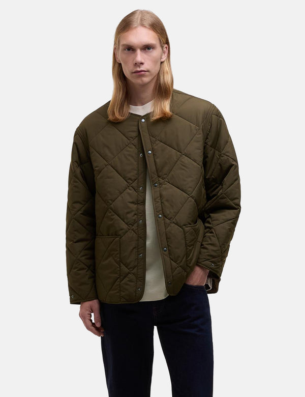 Barbour x Kaptain Sunshine Quilted Liner Jacket - Khaki Brown