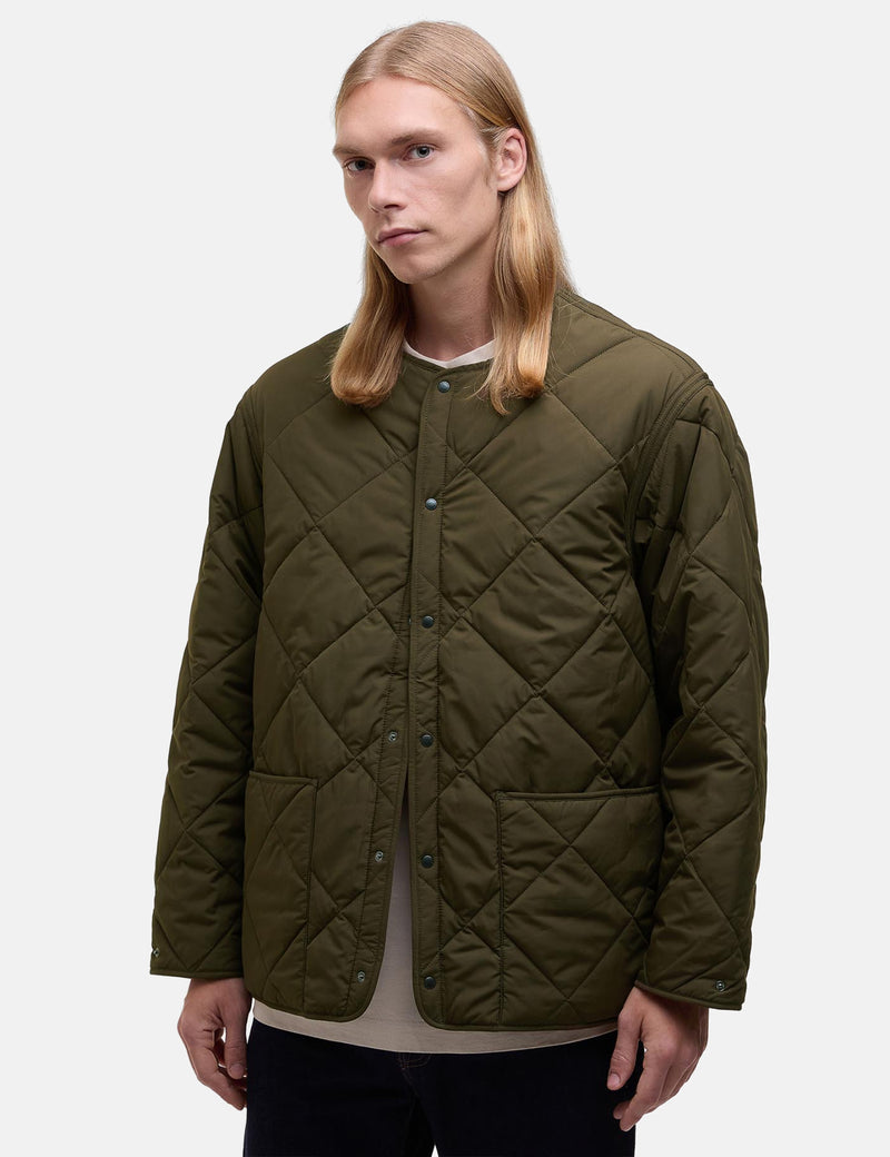 Barbour x Kaptain Sunshine Quilted Liner Jacket - Khaki Brown