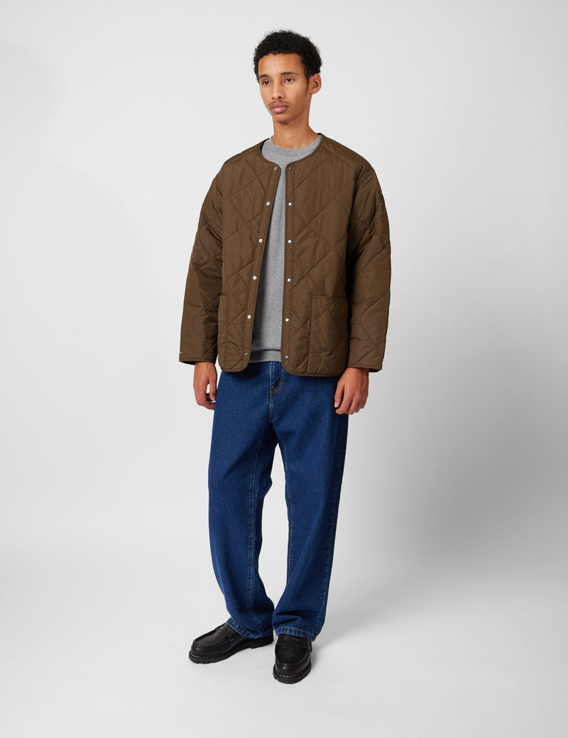 Barbour x Kaptain Sunshine Quilted Liner Jacket - Khaki Brown