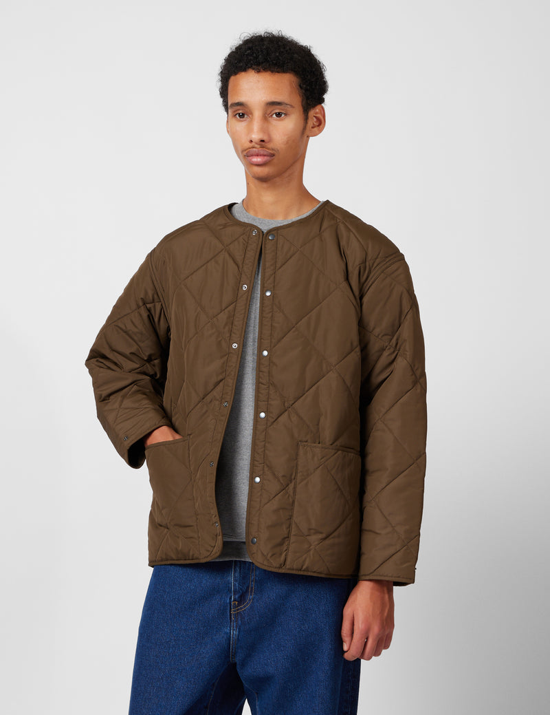 Barbour x Kaptain Sunshine Quilted Liner Jacket - Khaki Brown