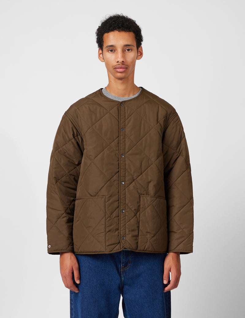 Barbour x Kaptain Sunshine Quilted Liner Jacket - Khaki Brown