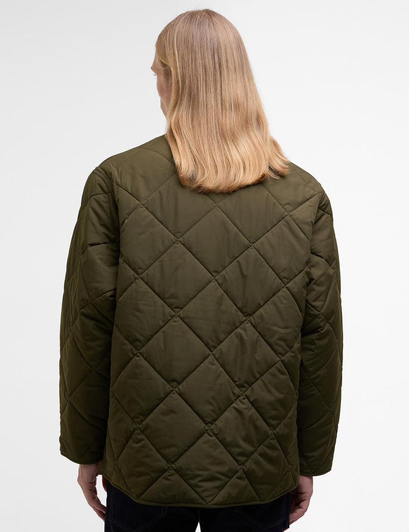 Barbour x Kaptain Sunshine Quilted Liner Jacket - Khaki Brown