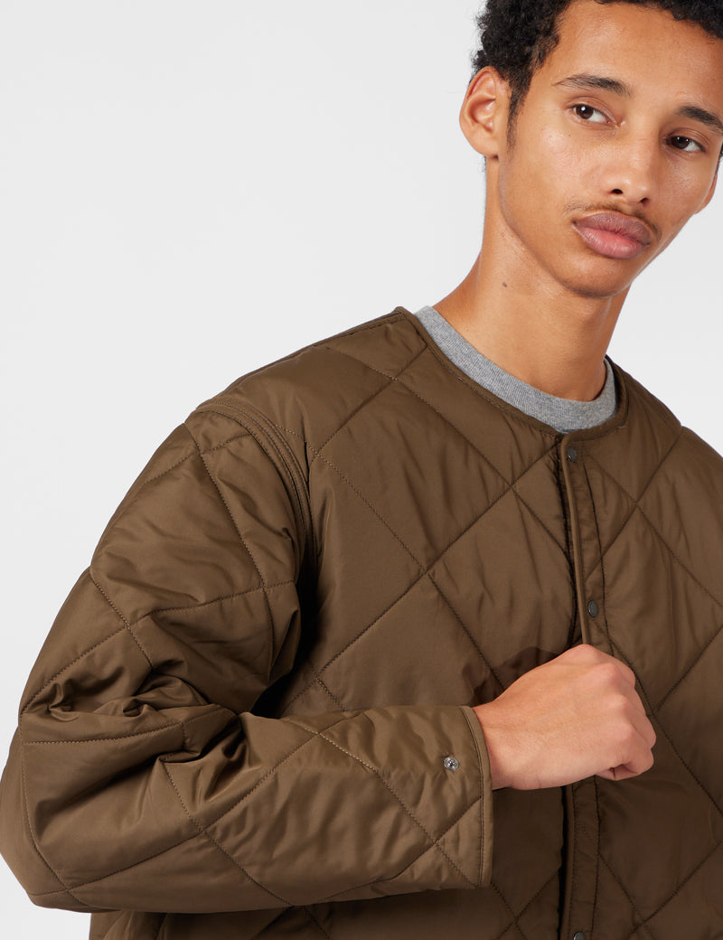 Barbour x Kaptain Sunshine Quilted Liner Jacket - Khaki Brown