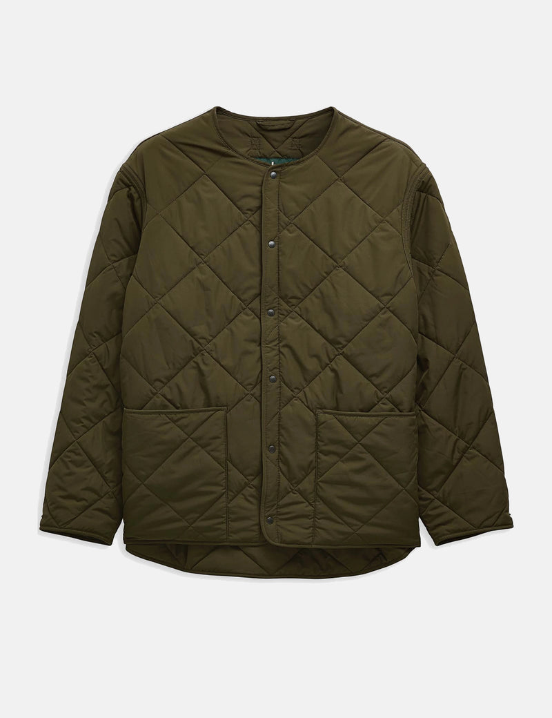 Barbour x Kaptain Sunshine Quilted Liner Jacket - Khaki Brown