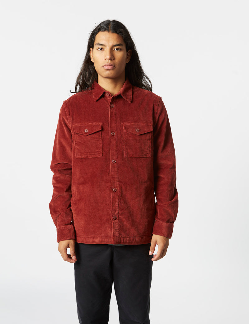 Barbour Shirt Jacket (Cord) - Russet Brown