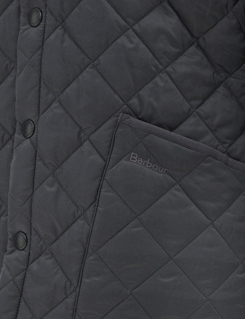 Barbour Heritage Liddesdale Quilted Jacket - Charcoal Grey